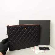 Chanel Classic Zipped Pouch AP4021 Black Caviar 27.5cm - 1