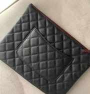 Chanel Classic Zipped Pouch AP4021 Black Caviar 27.5cm - 2