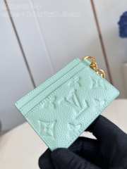 Louis Vuitton Charms Card Holder Spring Green M83584 10cm - 5