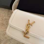 YSL Solferino Small In Box Saint Laurent Leather White Size 19cm - 4