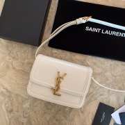 YSL Solferino Small In Box Saint Laurent Leather White Size 19cm - 2