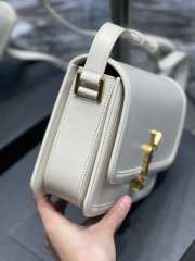 YSL Solferino Medium In Box Saint Laurent Leather White Size 23cm - 4