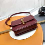 YSL Solferino Small In Box Saint Laurent Leather Red Size 19cm - 6