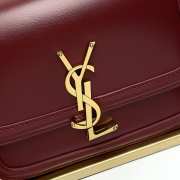 YSL Solferino Small In Box Saint Laurent Leather Red Size 19cm - 2