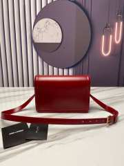 YSL Solferino Medium In Box Saint Laurent Leather Red Size 23cm - 4