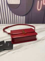 YSL Solferino Medium In Box Saint Laurent Leather Red Size 23cm - 3