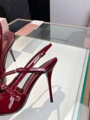 Miumiu Patent Red Leather Slingbacks With Buckles 10.5cm - 2