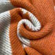 Hermes Avalon Throw Blanket Ecru/Potiron - 2