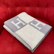 Hermes Avalon Throw Blanket Gris Perle - 5