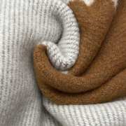 Hermes Avalon Throw Blanket Ecru/Camel - 4