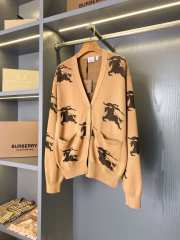 Burberry EKD Cotton Silk Cardigan Camel - 1