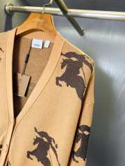 Burberry EKD Cotton Silk Cardigan Camel - 5