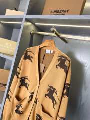 Burberry EKD Cotton Silk Cardigan Camel - 4