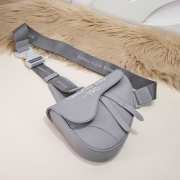 Dior 1947 Grey Leather Crossbody Bag 25.5cm - 6