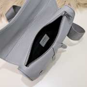 Dior 1947 Grey Leather Crossbody Bag 25.5cm - 4