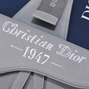 Dior 1947 Grey Leather Crossbody Bag 25.5cm - 2