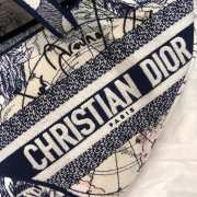 Dior Canvas Embroidered Around the World Saddle Bag 25.5cm - 6