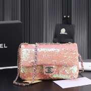 Chanel Sequins Flap Bag in Pink 25cm - 1