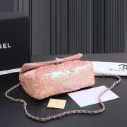 Chanel Sequins Flap Bag in Pink 25cm - 4