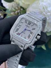 Cartier Automatic ICED OUT Square Moissanite Watch 40mm - 5