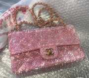 Chanel Pink Diamond Flap Bag 25cm - 1