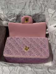 Chanel Pink Diamond Flap Bag 25cm - 5