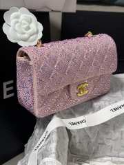 Chanel Pink Diamond Flap Bag 25cm - 4