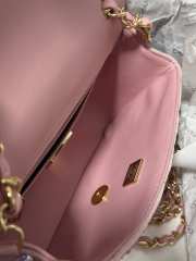 Chanel Pink Diamond Flap Bag 25cm - 3