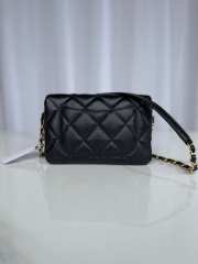 Chanel Heart Flap Bag Black Lambskin Antique Gold Hardware 22cm - 5