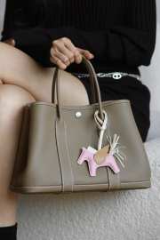 Hermes Garden Party Grey Bag 30cm - 2