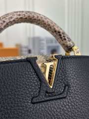 Louis Vuitton Capucines Bag Leather with Snakeskin Mini 21cm - 3