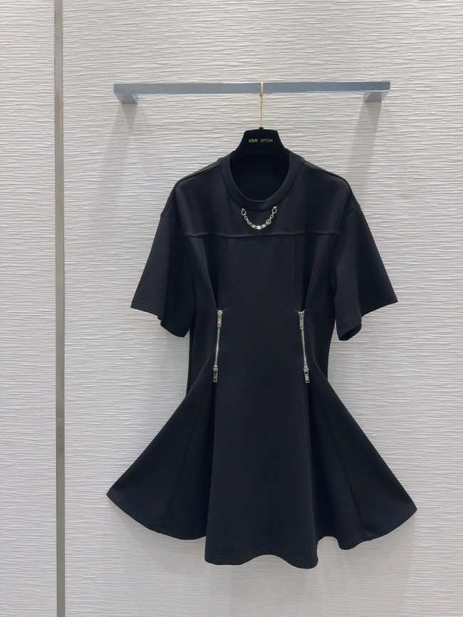 Louis Vuitton Zipper Waist T-Shirt Dress - 1