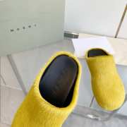 Marni Closed Toe Slippers Yellow - 5