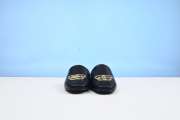 Balenciaga Black Leather Cosy BB Flat Mules - 6