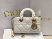 Dior Lady D-Joy Micro Bag White Patent Cannage Calfskin 16cm - 2