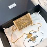 Prada Gold Crystal Bag 11.5cm - 1