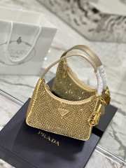 Prada Satin Crystal Mini-Bag Gold 23cm - 3