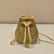 Prada Mini Bucket Bag in Crystal-embellished Satin - 6