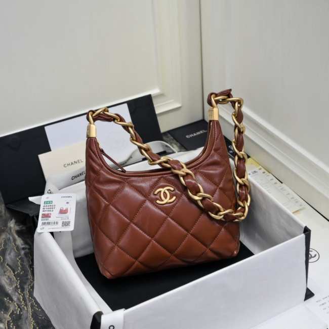 Chanel Small Hobo Bag AS4922 Brown 22.5cm - 1