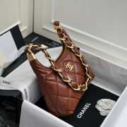 Chanel Small Hobo Bag AS4922 Brown 22.5cm - 4