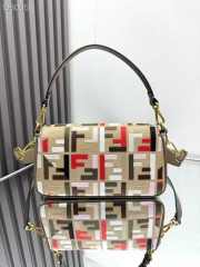 Fendi Baguette Canvas Shoulder Bag 26CM 03 - 2