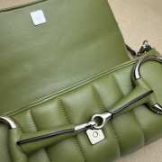 Gucci Horsebit Chain Medium Shoulder Bag Green - 3