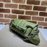 Gucci Horsebit Chain Medium Shoulder Bag Green - 4