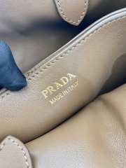 Prada Medium Buckle suede bag with belt light brown 32cm - 2