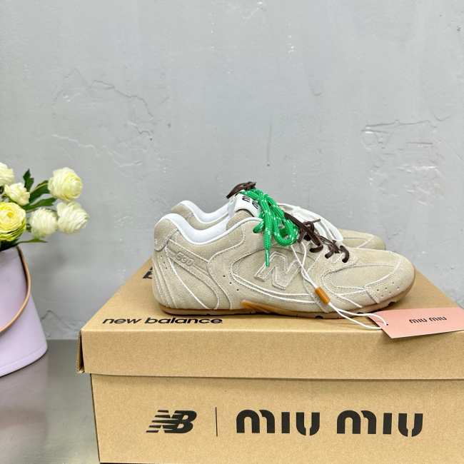 Miumiu & New Balance 530 SL Light Brown Sneakers - 1