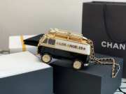 Chanel Mini Van Minaudiere Black/White/Gold AS4590 16cm - 1