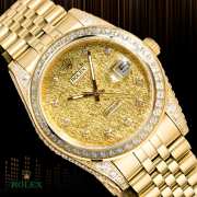 Rolex Day Date Gold Watch with Diamond 41mm - 5