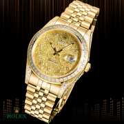 Rolex Day Date Gold Watch with Diamond 41mm - 4