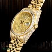 Rolex Day Date Gold Watch with Diamond 41mm - 3