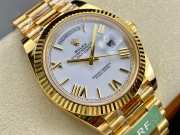 Rolex Day Date Gold White Watch 36mm 40mm - 2